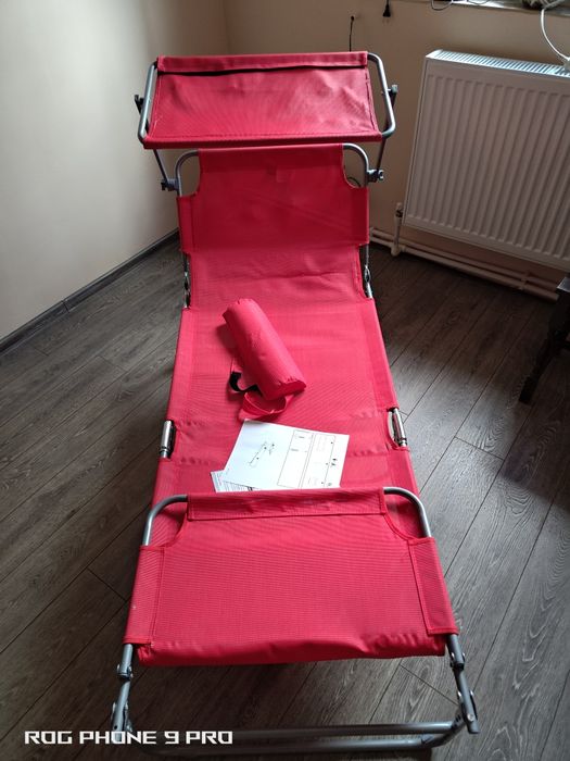 Șezlong portabil pliabil plaja piscina