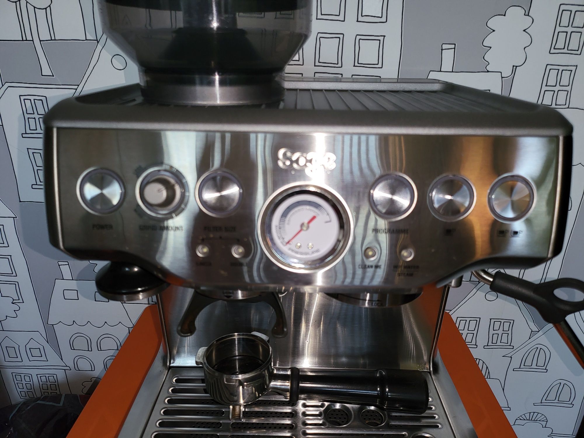 Еспресо машина SAGE Barista Express Кафемашина с кафемелачка