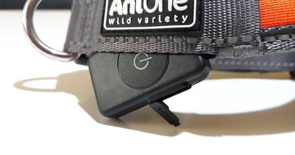 Zgarda caini AniOne cu LED , reglabila , Reincarcabila