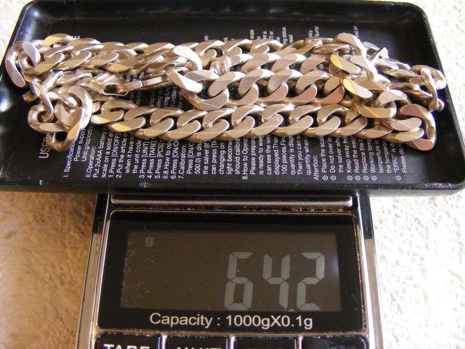 Масивен Сребърен Синджир Панцер