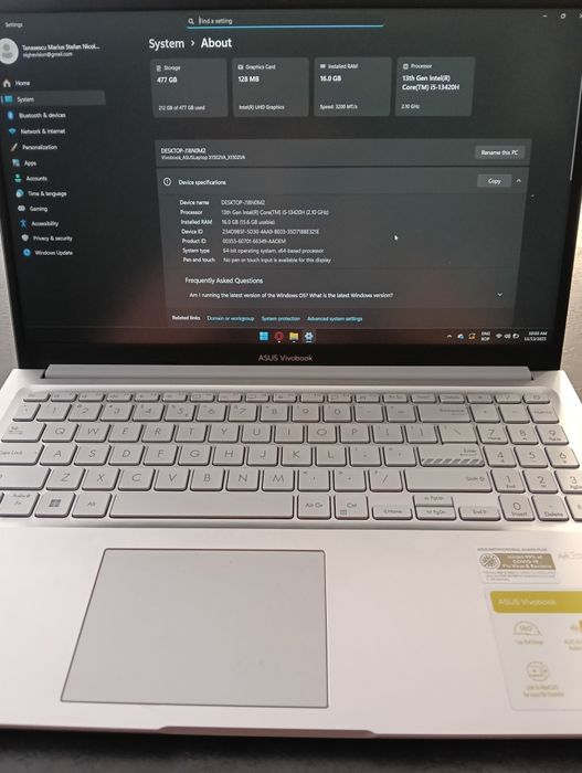 Laptop ASUS Vivobook 15 i5-13420H 4.60 GHz