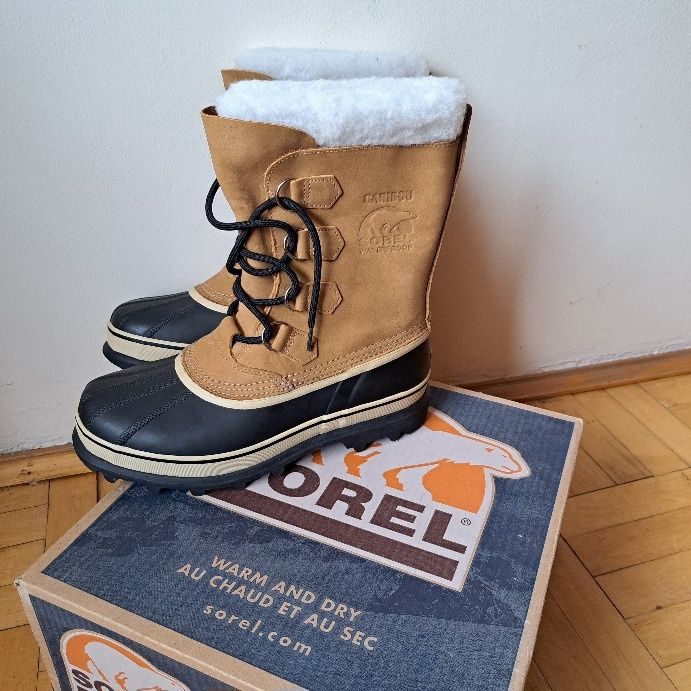 De vanzare bocanci munte Sorel cauciuc natural, piele nubuc, facuti ma