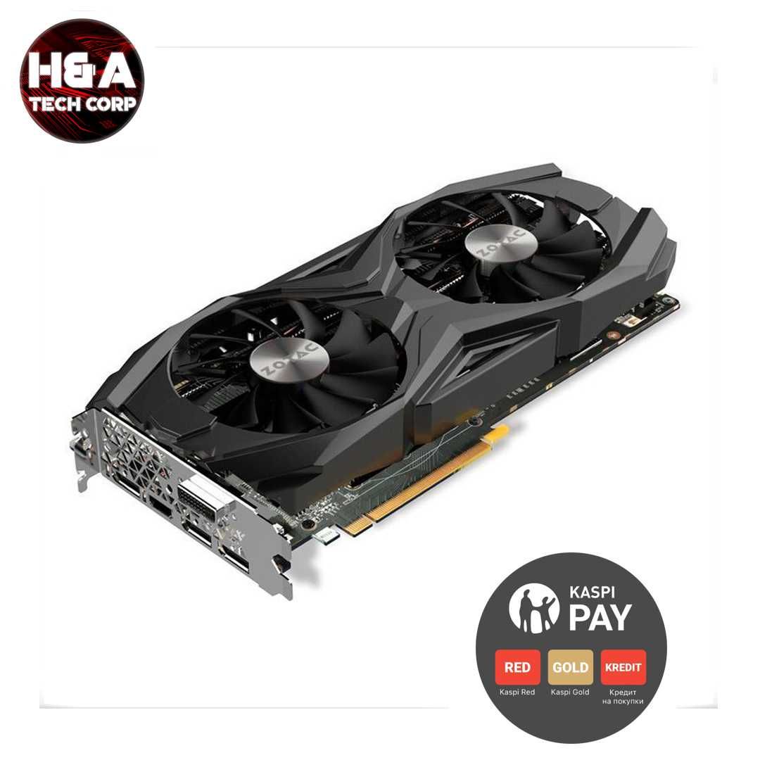 Видеокарта Zotac GeForce GTX 1080 8Gb Гарантия Kaspi Кредит Рассрочка