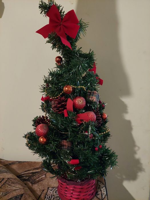 Декорирана луксозна Коледна елха 60 см