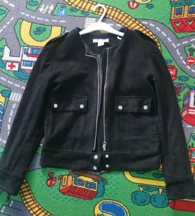 Geacă piele întoarsă damă