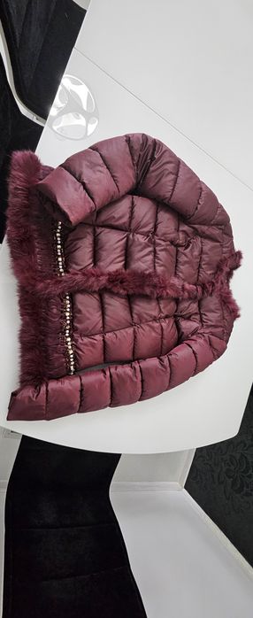 Яке с естествен пух декорации