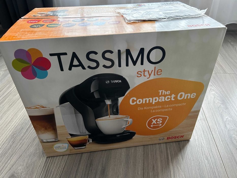 Espressor cu capsule Bosch Tassimo TAS1102 negru, 1400W, NOU in cutie