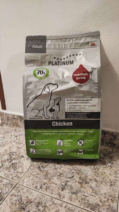 Храна за възрастни кучета Platinum с вкус на пилешко 5кг