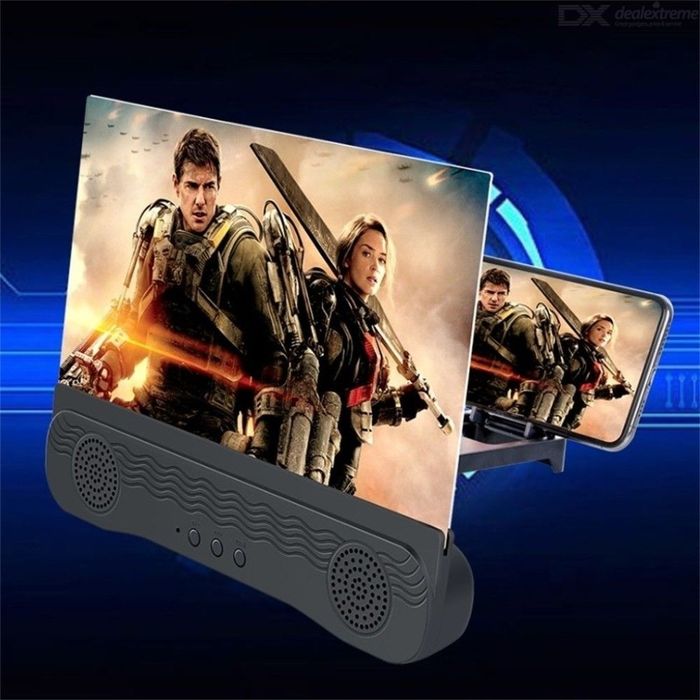 Сгъваем увеличителен екран за телефони 12" с безжична колона K8