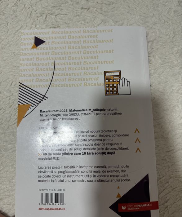 Carte Bac Mate Profil SN M2 ( si tehnologic )