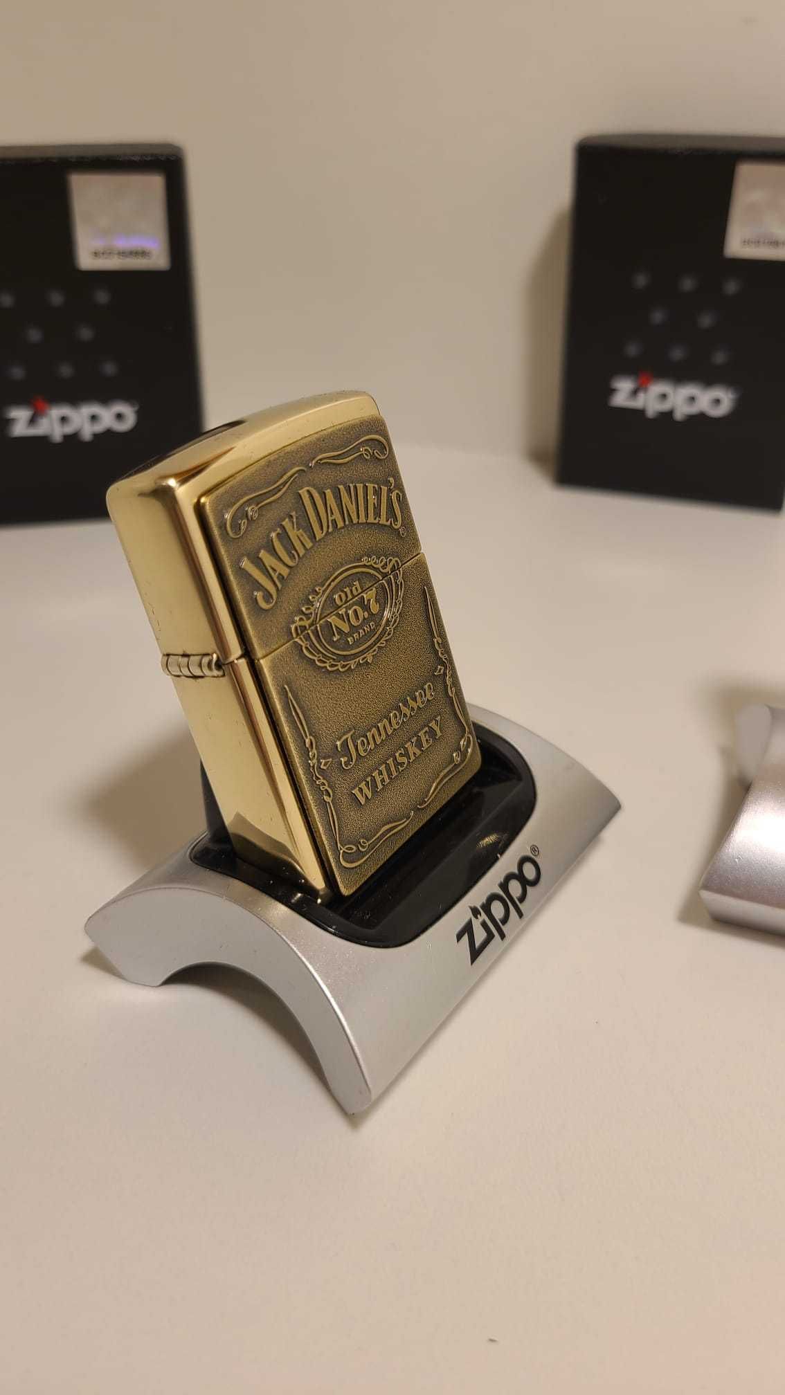 Bricheta Zippo gravata Jack Daniel's Tennessee Whiskey gold USA