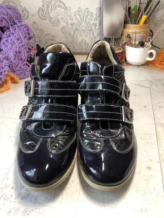 Туфли кожаные лакированые размер 36