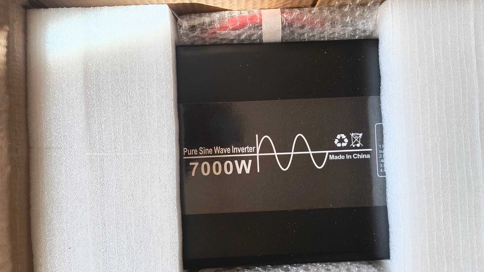 Инвертор EAFC 7000 W, чиста синусоида, DC 12V до AC 220V 50HZ