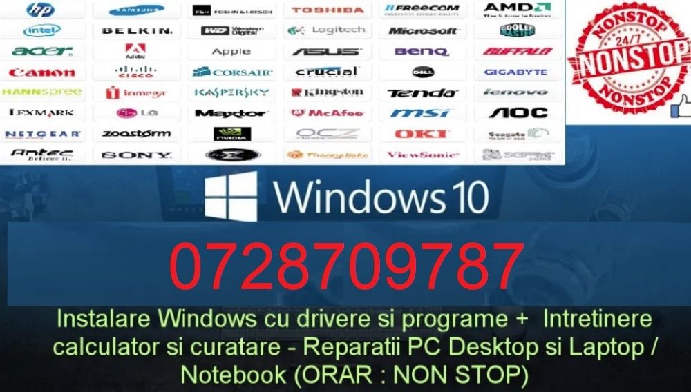 Instalare Windows 10,la domiciliu,Reparatii,update bios SSD-garantie