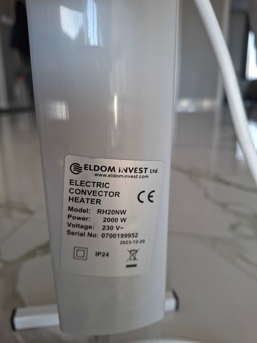 Стенен Конвектор печка ELDOM