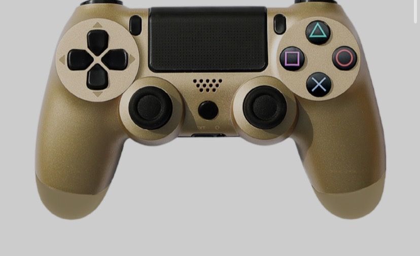 !!!НОВ!!! Контролер за ps4 цвят сив, черенʼи златен