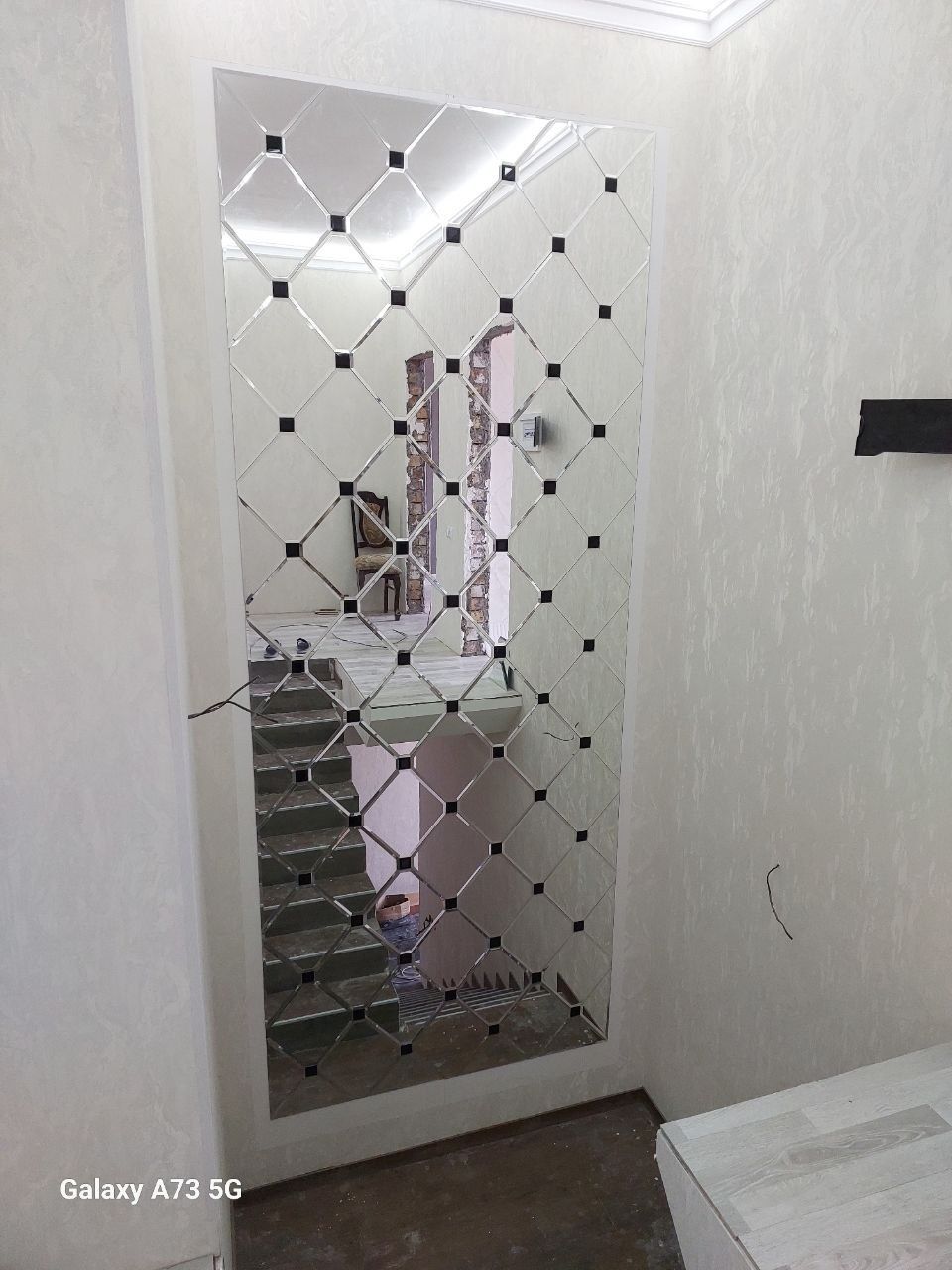 Oyna kesish ishlari rombik 10mm oyna vitrajlar
