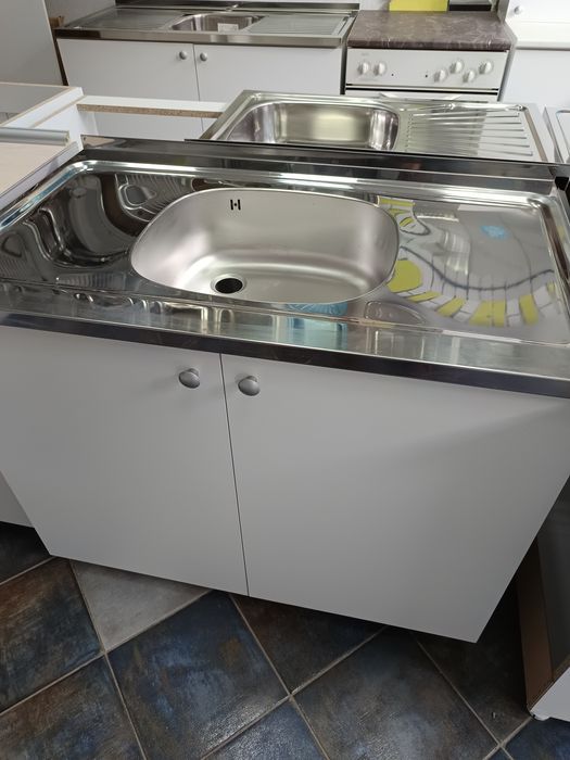 Нов кухненски шкаф с мивка средно корито 100/60 за кухня