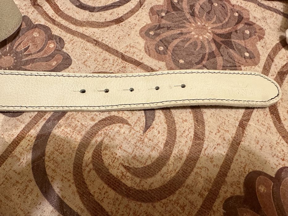 DIESEL - бял кожен колан УНИСЕКС