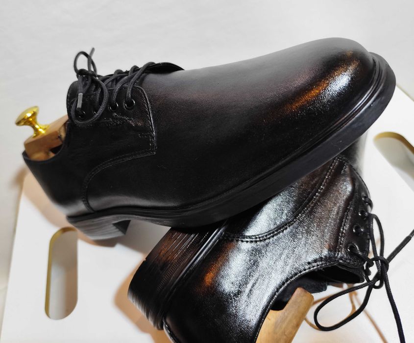 Pantofi derby 40 41 plain toe Cesare Cave piele naturala moale