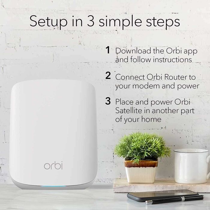 Router Mesh NetGear Orbi RBK352 AX1800 - Set 2 unitati