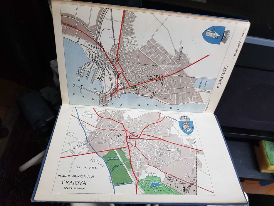 Romania in Automobil (1938) Institutul Cartografic UNIREA Brasov Harti