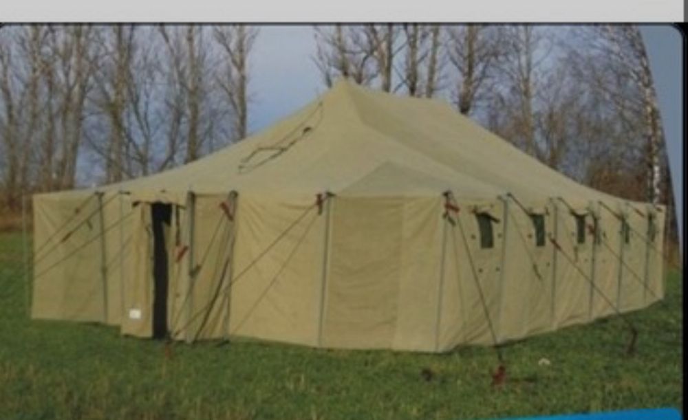 Палатки военые на 40 человек