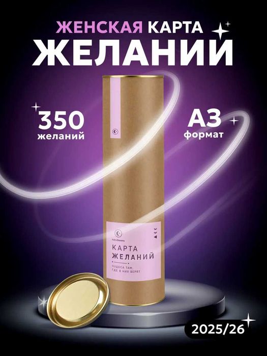 Карта желаний женская 2025/2026г. (Доска визуализации)