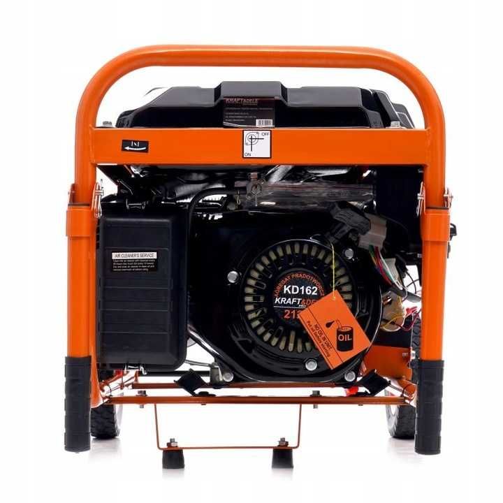 Generator 3.5kW motor benzina 7CP+pornire cheie manere si roti (KD162)