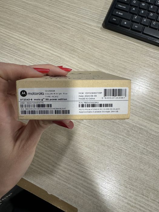 Motorola g54, Power Edition, 256GB/12GB RAM, 5G, Midnight Blue/CA NOU!