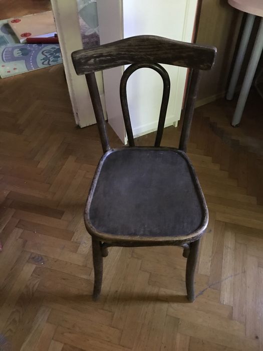 Scaune lemn / 5 buc / vechi / vintage / design deosebit