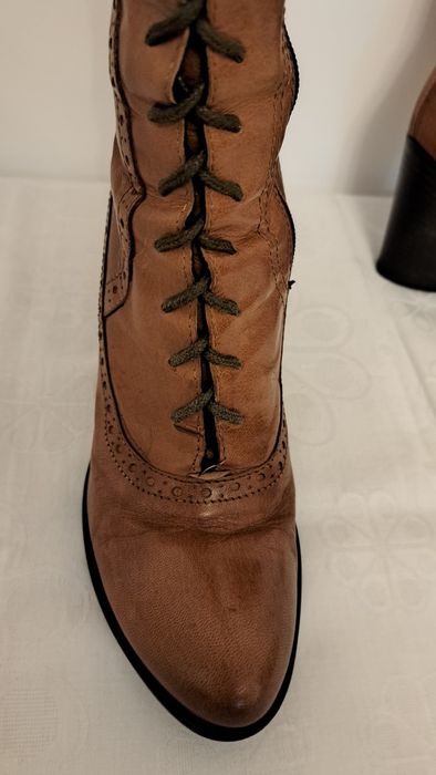 Cizme 39 Progetto piele coniac