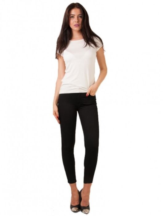 Jeans Dama Cu Talie Inalta Negri model Guess TRANSPORT GRATUIT