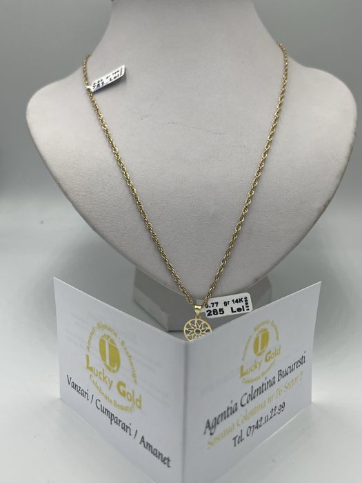 Lant Aur Dama 14k 2.93gr 60cm #46204