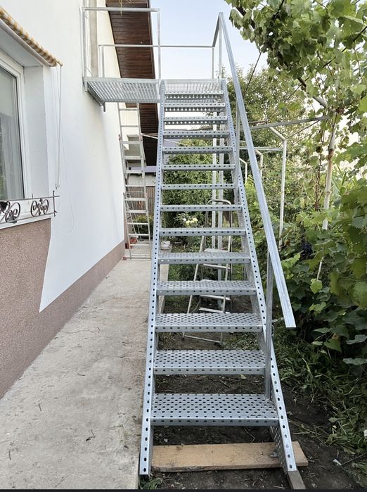 scarii metalice zincate exterioare și pentru incendii , platforme, pod