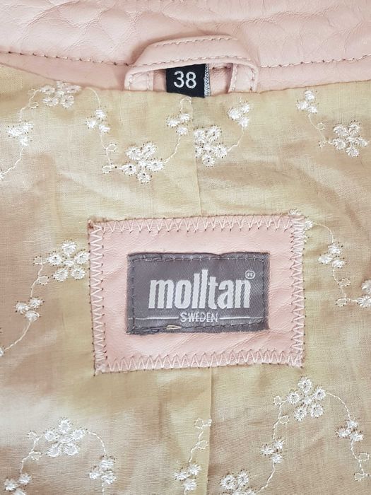 Чисто Ново Molltan Sweden Дамско Кожено Яке Естествена Кожа