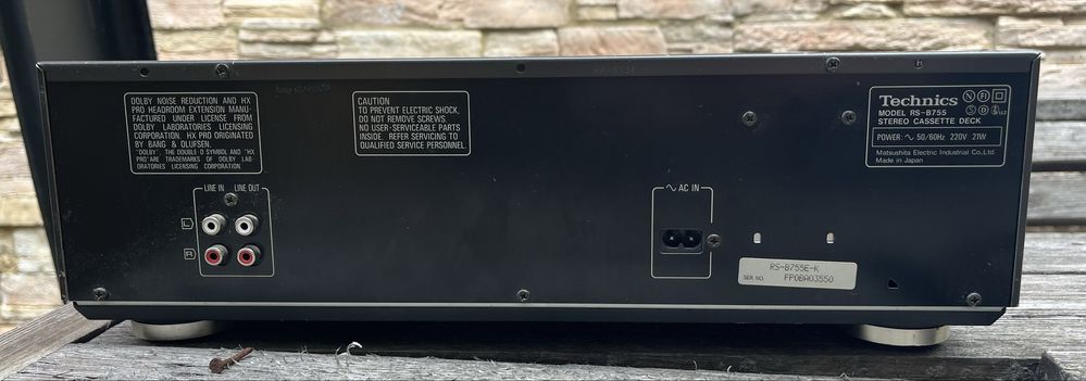 Technics Stereo Cassette Deck RS-B755 Digital Quartz