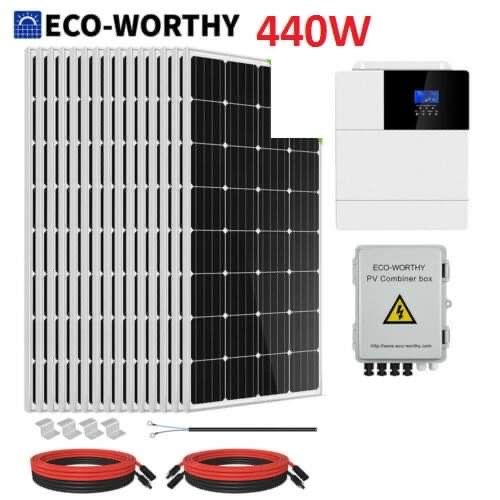 Kit Complet Curent  Panou Solar 440W+controler Ofer Montaj Oriunde