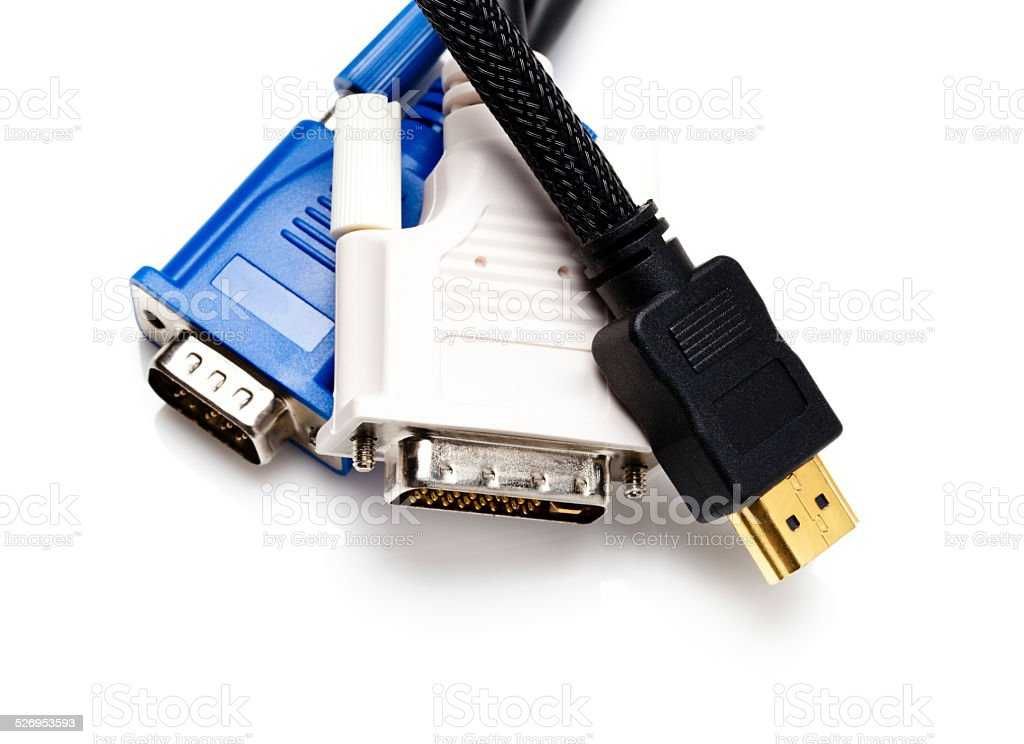 Для мониторов, телевизоров кабели VGA, DVI, HDMI новые в упаковке.