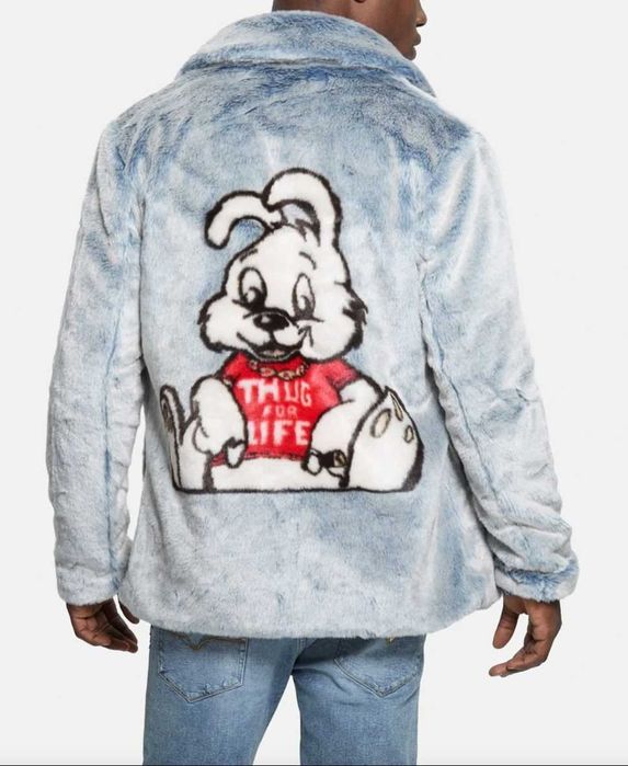 Geacă GUESS din blană artificială