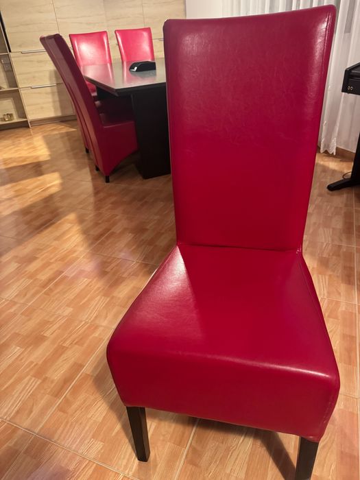 Scaun living/bucătărie roșu Munchen