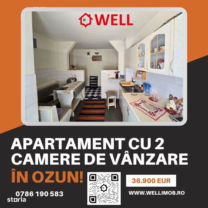 Apartament cu 2 camere de vânzare în Ozun!