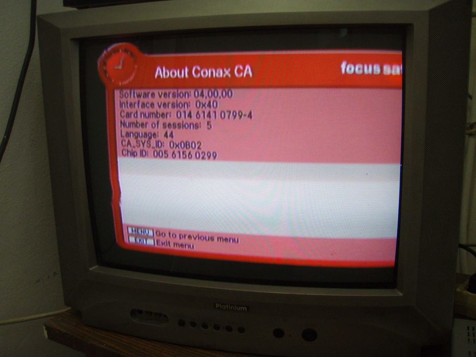 Receptor satelit SD (fara HDMI) Kaon K-ES1280CO Focus Sat + cartela