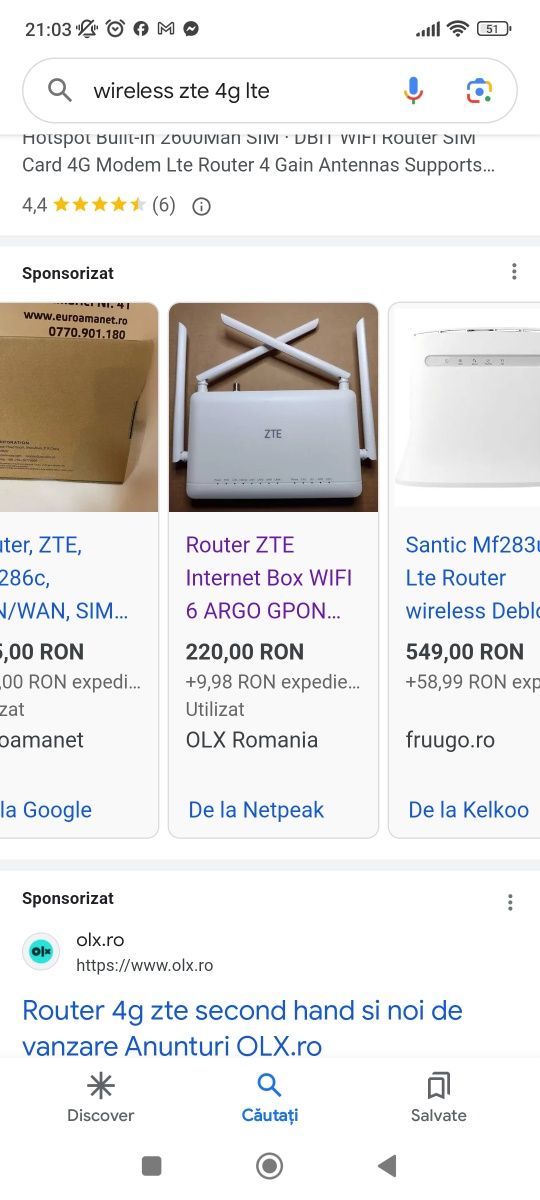 Aparat  router zte