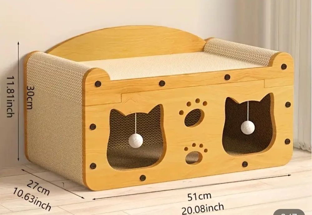 Котешка къща  с драскалка