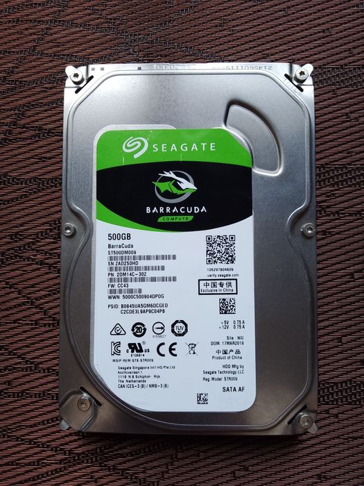 HDD 500 GB Seagate Barracuda