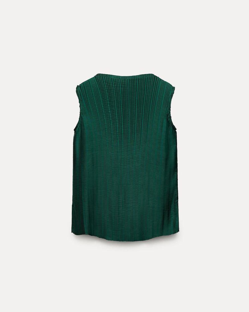 Costum set Zara bluza si pantaloni verde inchis