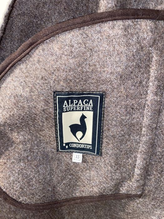 Haină lână alpaca și blană vulpe