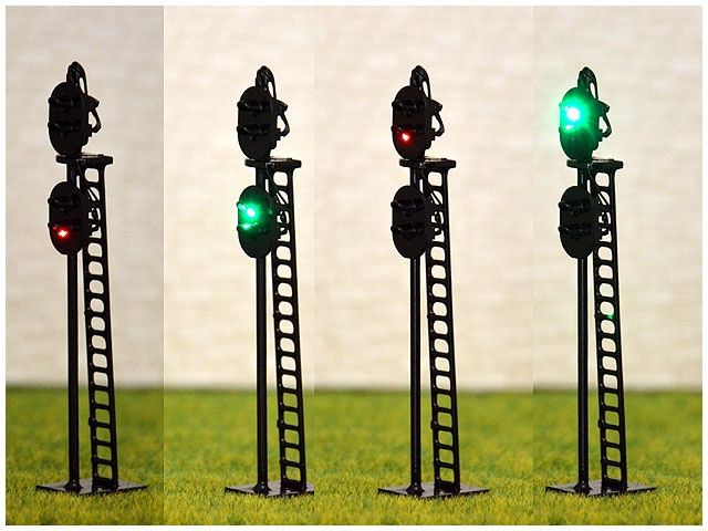 Semnale luminoase, Semafor machetă trenuleț electric dioramă scara HO