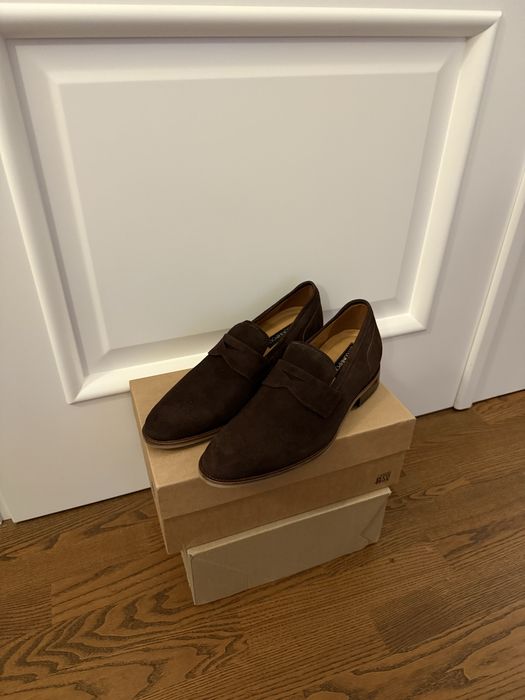 Pantofi / Mocasini barbati-Conhpol-piele intoarsa-mar 43-cu platforma